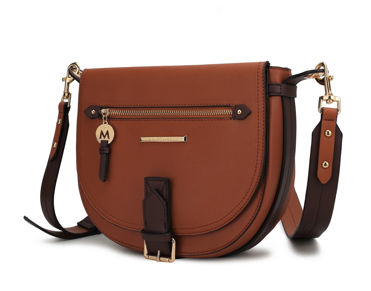 Picture of MKF Collection by Mia K. MKF-L108COG Drew Vegan Leather Color Block Womens Shoulder Bag by Mia K
