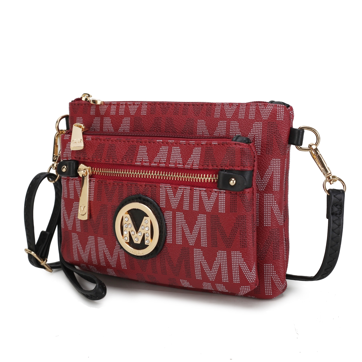 Picture of MKF Collection by Mia K. MKF-MU6383BRG Camren M Signature Crossbody Bag