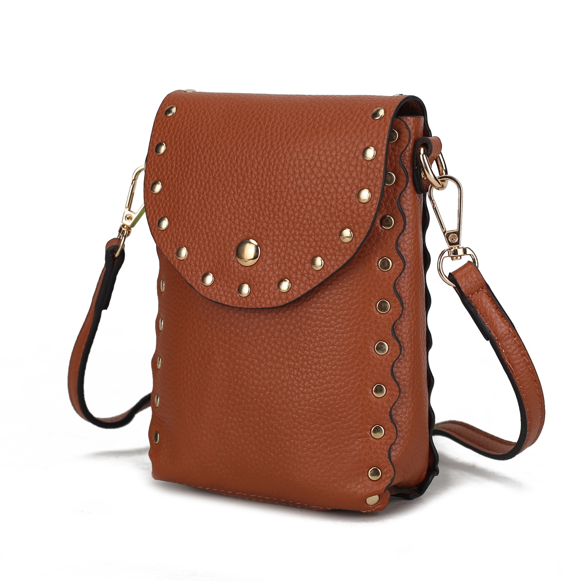 Picture of MKF Collection by Mia K. MKF-87411BR Filomena Vegan Leather Womens Crossbody