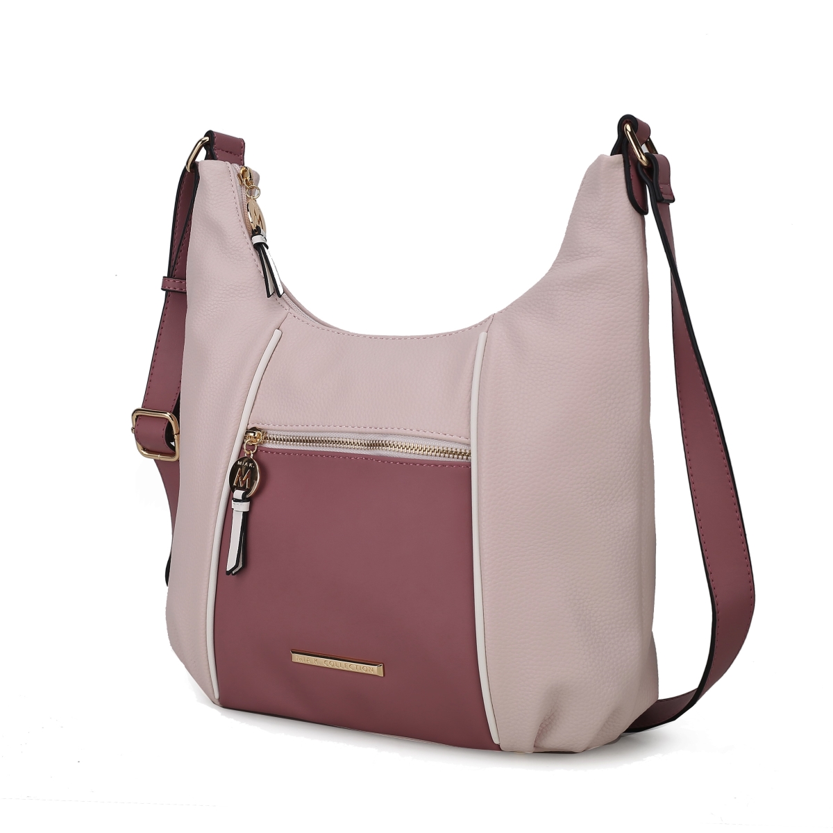 MKF-CB-X584MV Lavinia Color-Block Vegan Leather Womens Shoulder Handbag -  MKF Collection by Mia K.