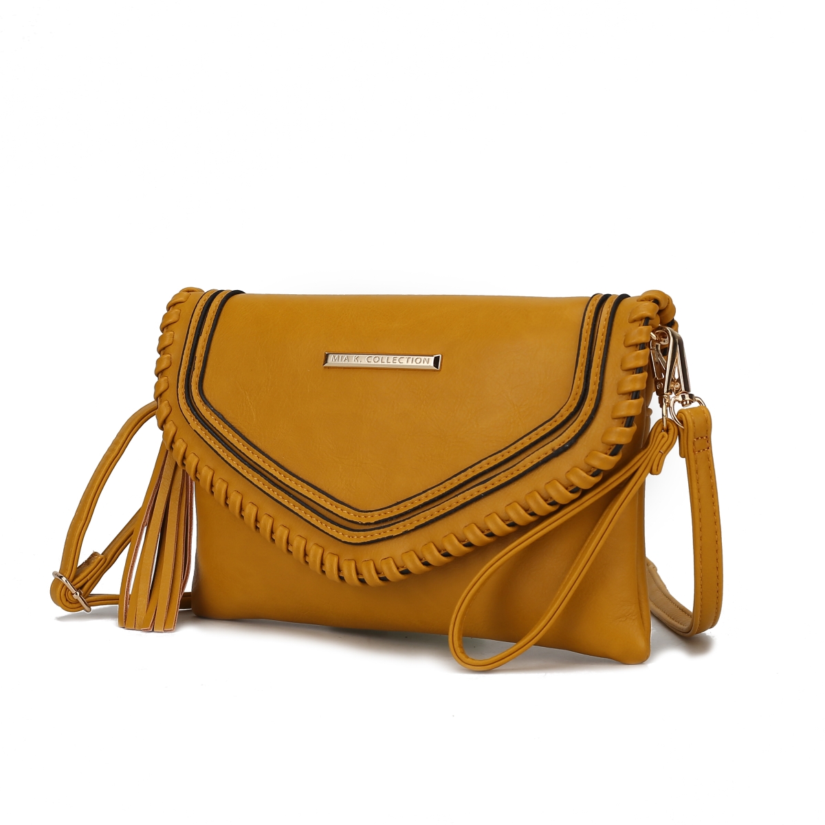Picture of MKF Collection by Mia K. MKF-L171YL Remi Vegan Leather Womens Shoulder Handbag