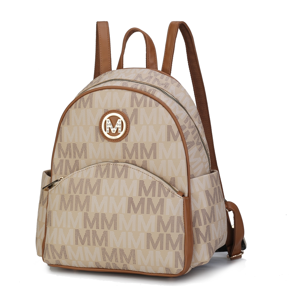 Palmer Vegan Leather Signature logo-print Womens Backpack -  Lotes, LO3554616