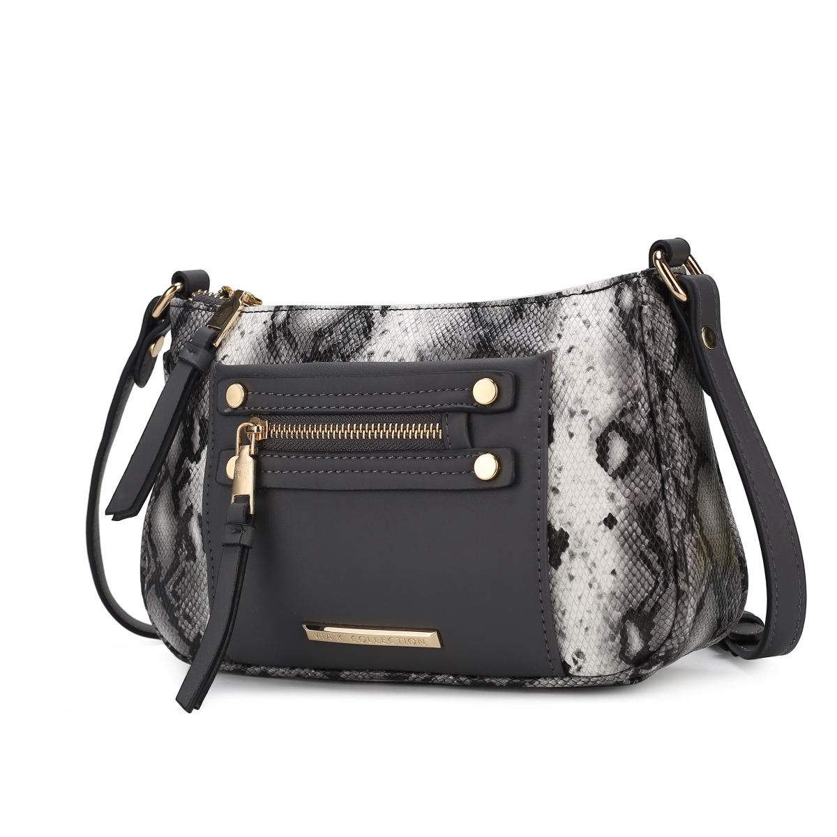 MKF-SNK-X418CRC Essie Snake Embossed Vegan Leather Women's Crossbody Handbag -  MKF Collection by Mia K.