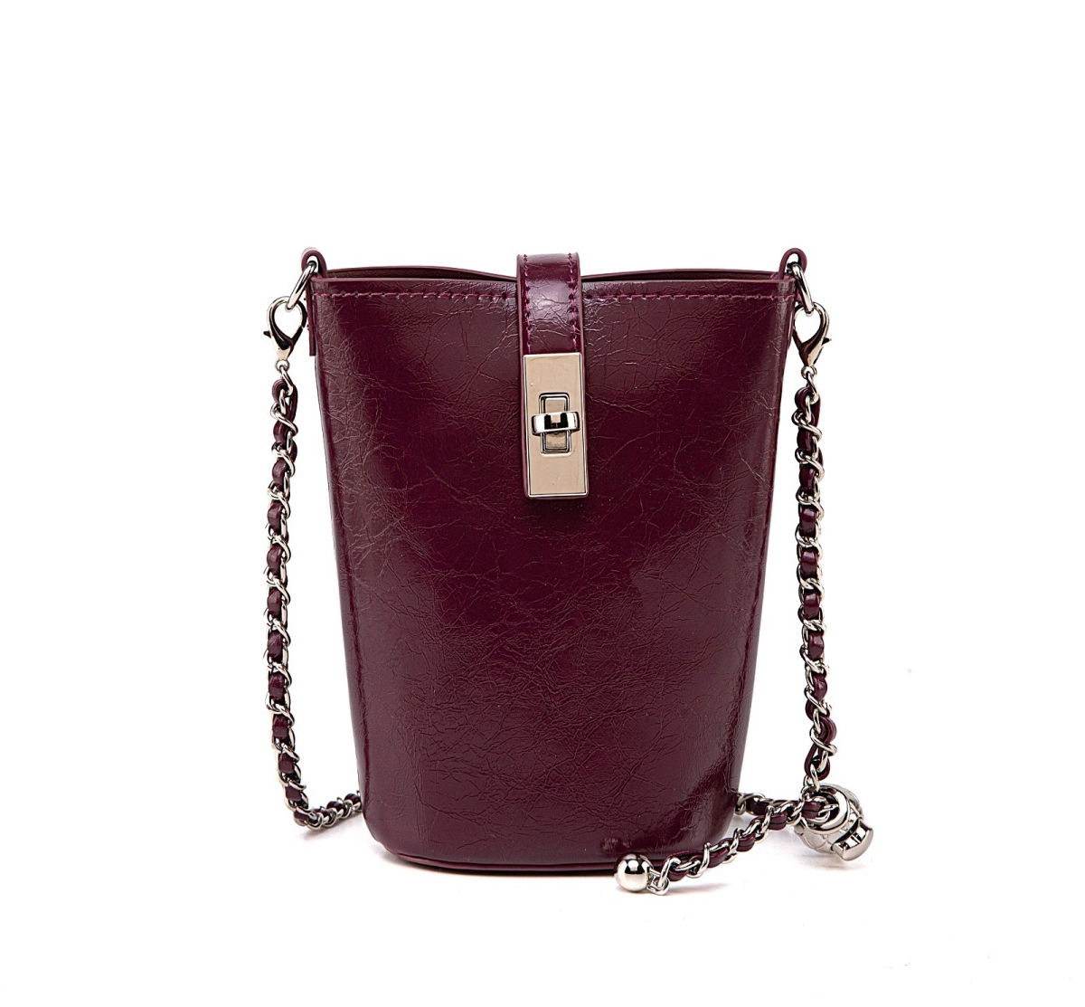 JMR-J104WN JOMOR by Mia Womens Evelina Bucket Bag  Vegan Leather Crossbody Bag