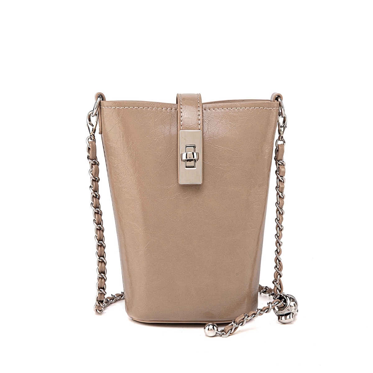 JMR-J104TP JOMOR by Mia Womens Evelina Bucket Bag  Vegan Leather Crossbody Bag