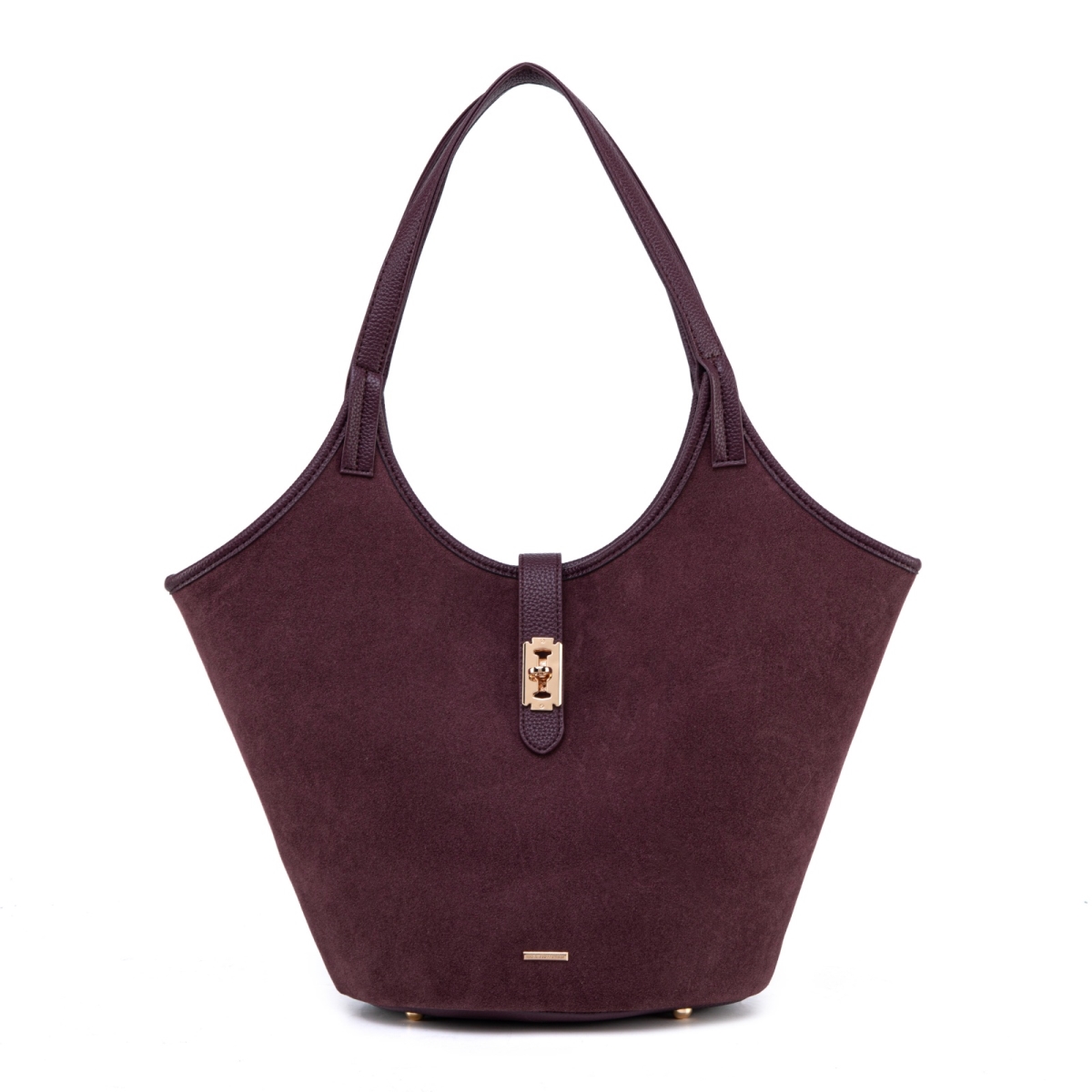 JMR-J107BRG JOMOR by Mia Women's Joyce Hobo Bag Vegan Leather Handbag Tote Bag Purse