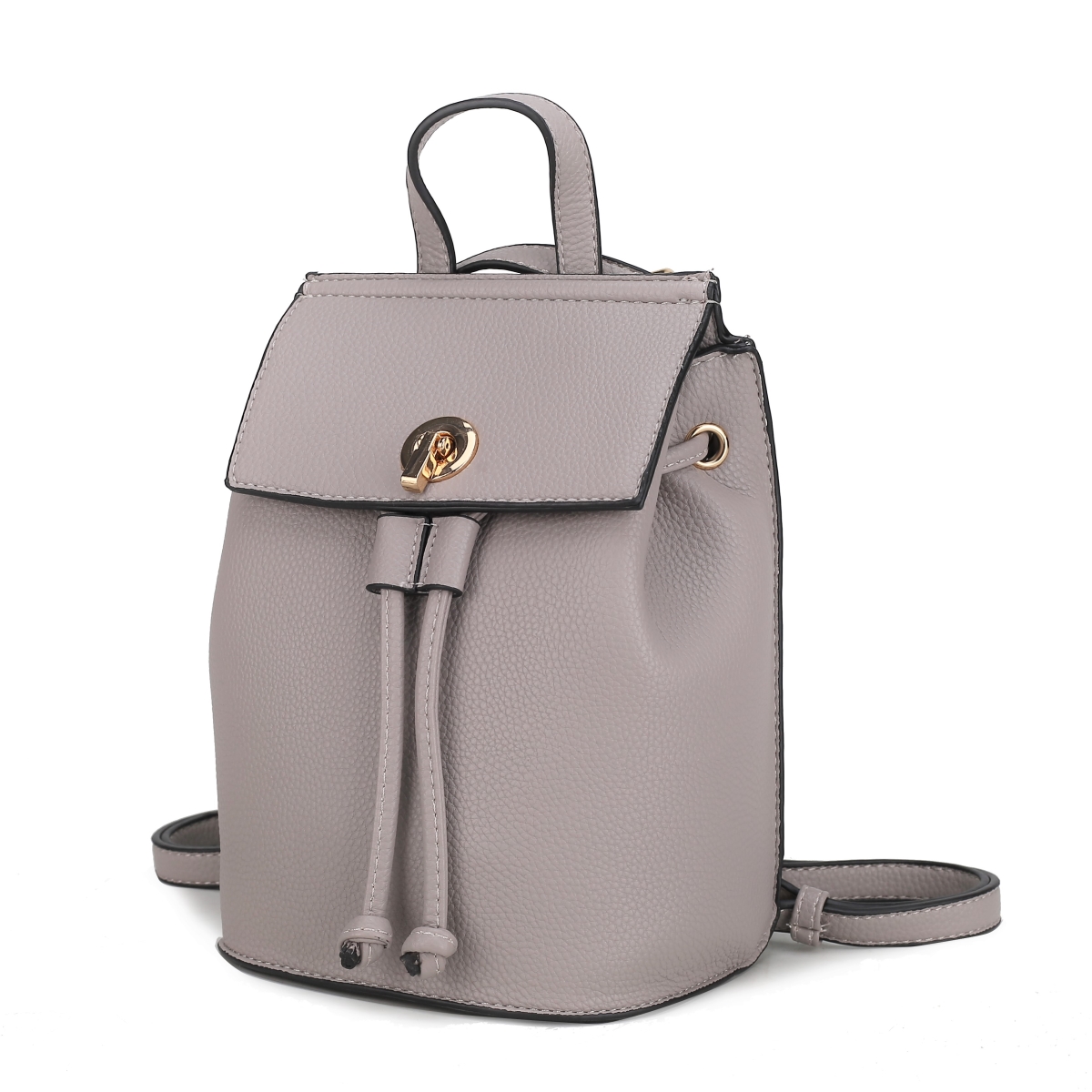 JMR-87646GRY Yolane Womens Backpack Vegan Leather Daypack Bag