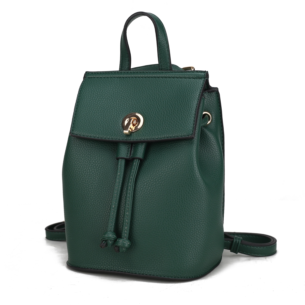 JMR-87646GRN Yolane Womens Backpack Vegan Leather Daypack Bag