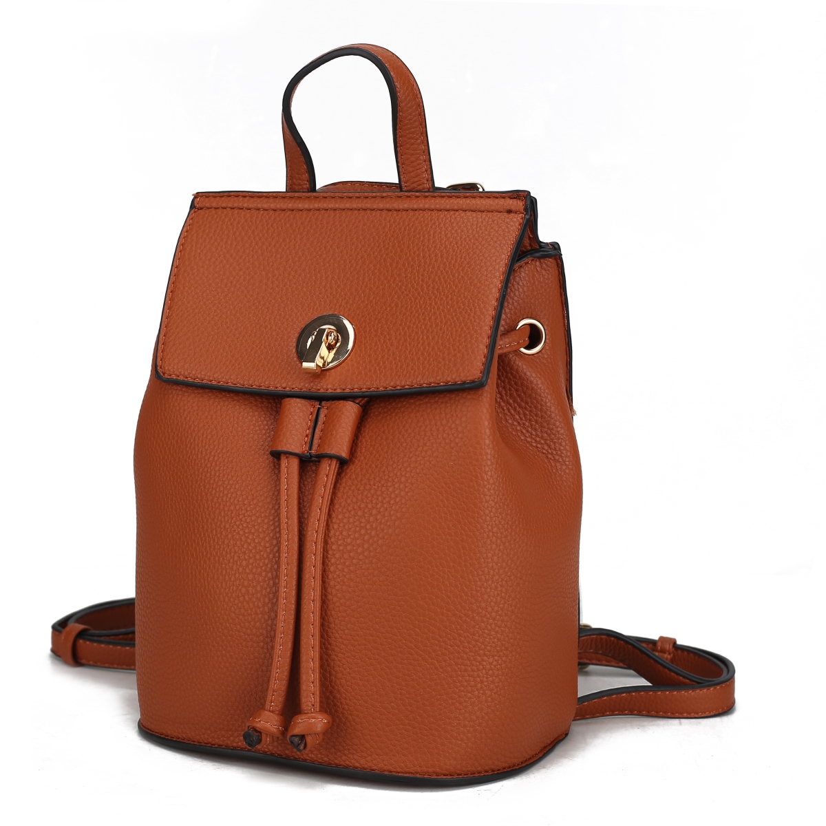 JMR-87646BR Yolane Womens Backpack Vegan Leather Daypack Bag