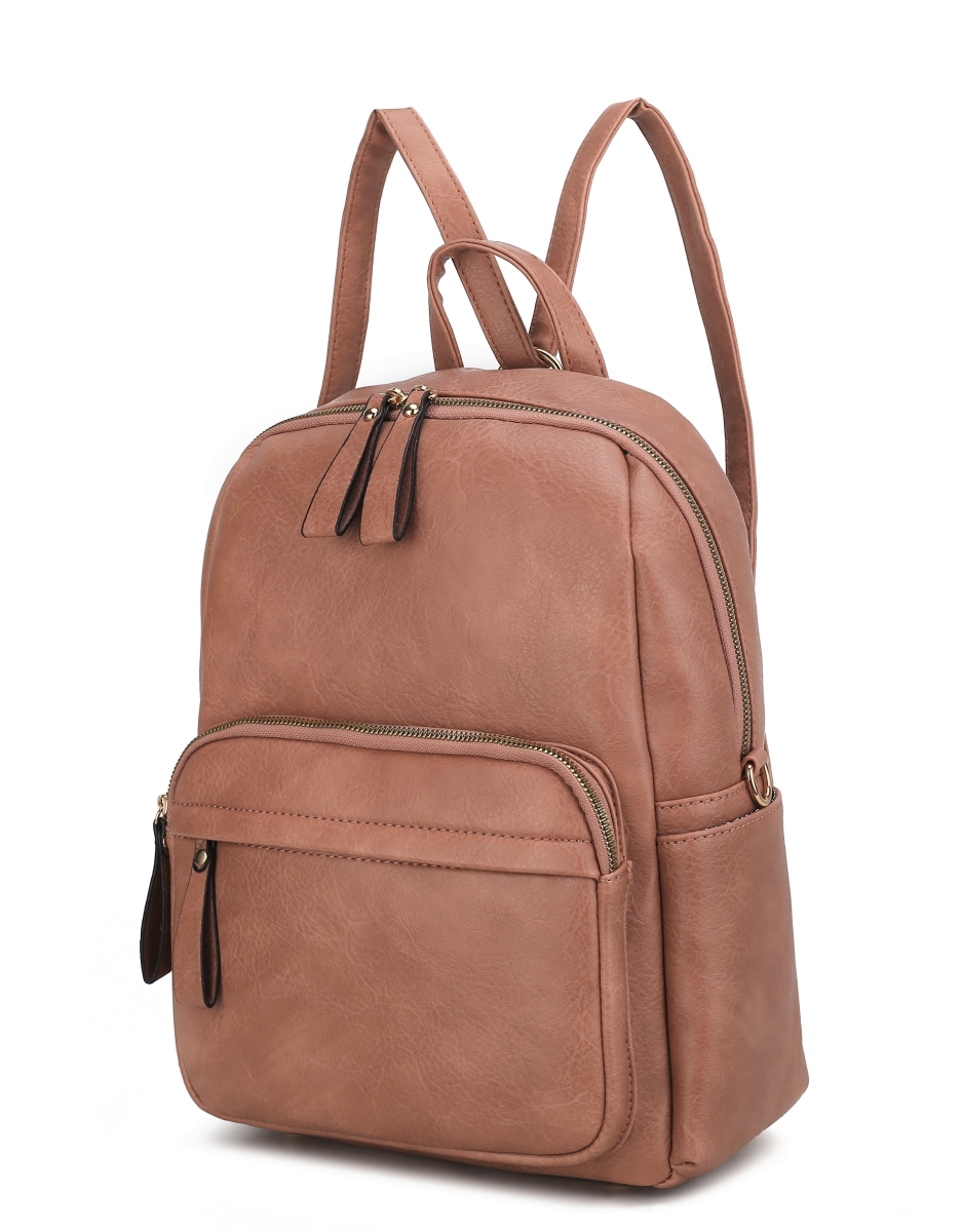 JMR-3543B-DPK Yolane Womens Backpack Vegan Leather Daypack Bag