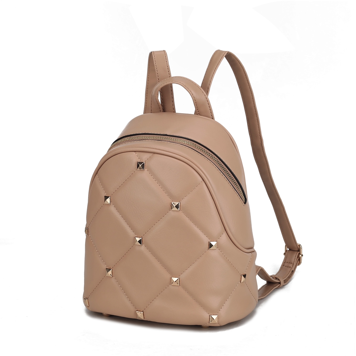 JMR-20251KH Hayden Womens Backpack Vegan Leather Quilted Daypack