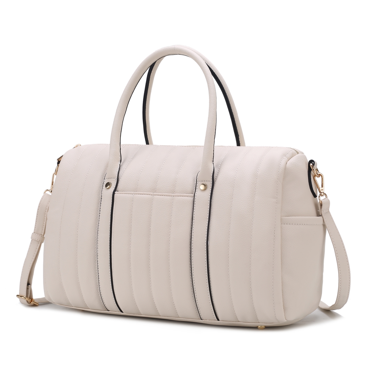 JMR-30614BG Luana Womens Duffle Bag Vegan Leather Weekender Bag