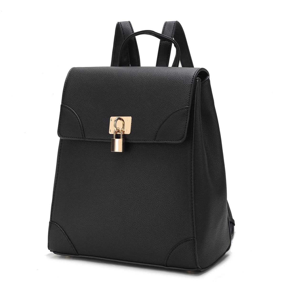 JMR-30582BK Sansa Womens Backpack Vegan Leather Daypack Bag