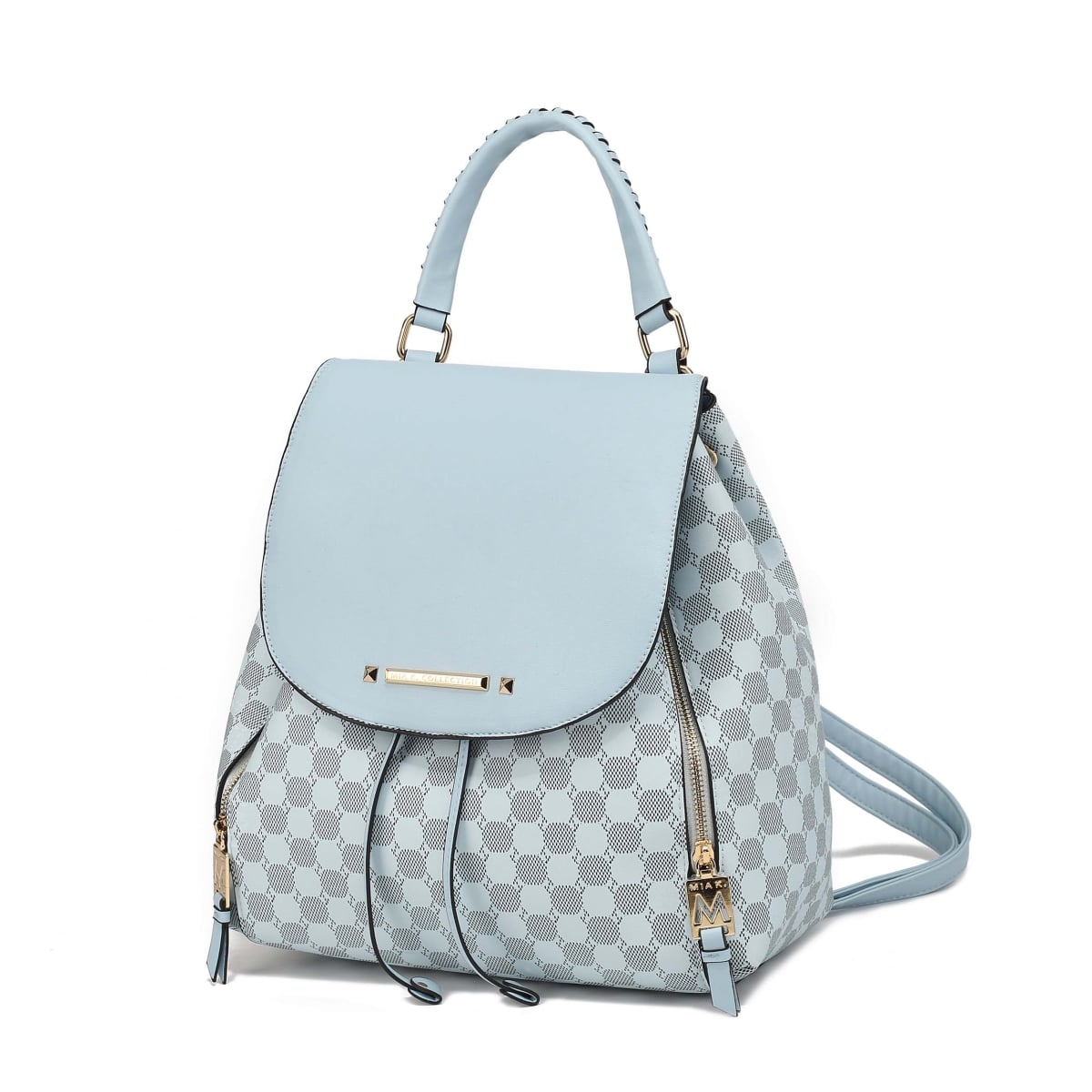 JMR-CP-X662LBLU Kimberly Womens Backpack Vegan Leather Daypack Bag