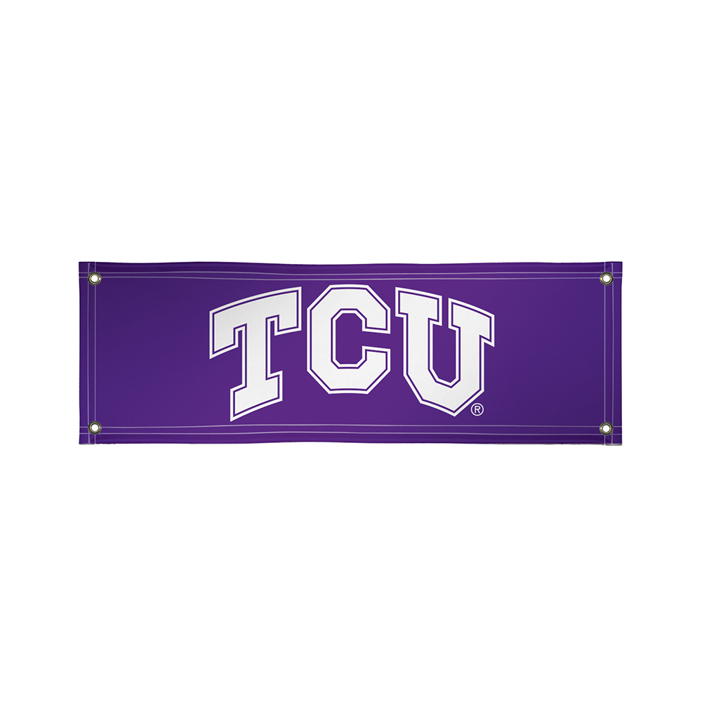 Picture of Victory VIC-810022TCU-002-IFS Texas Christian Horned Frogs NCAA Vinyl Banner&#44; 2 x 6 ft.