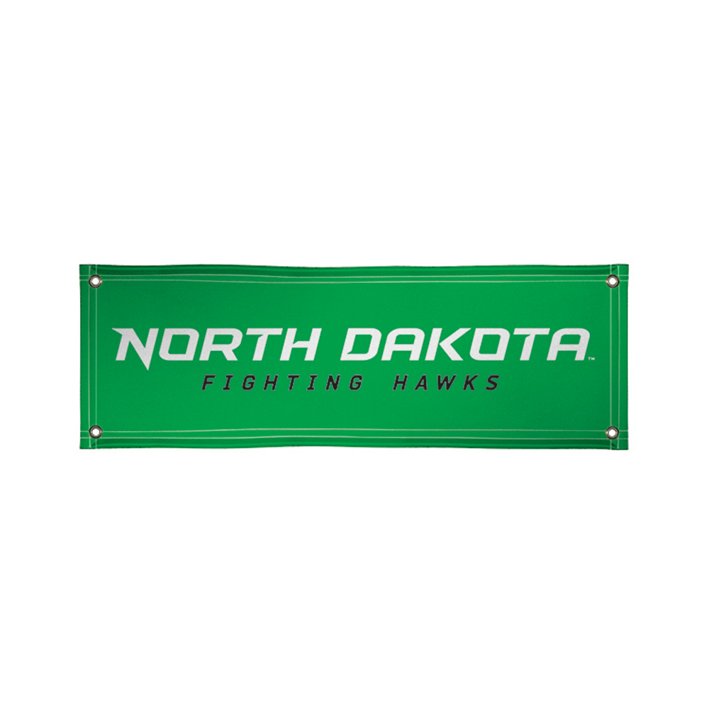 Picture of Victory VIC-810022UND-005-IFS North Dakota Fighting Sioux NCAA Vinyl Banner&#44; 2 x 6 ft.