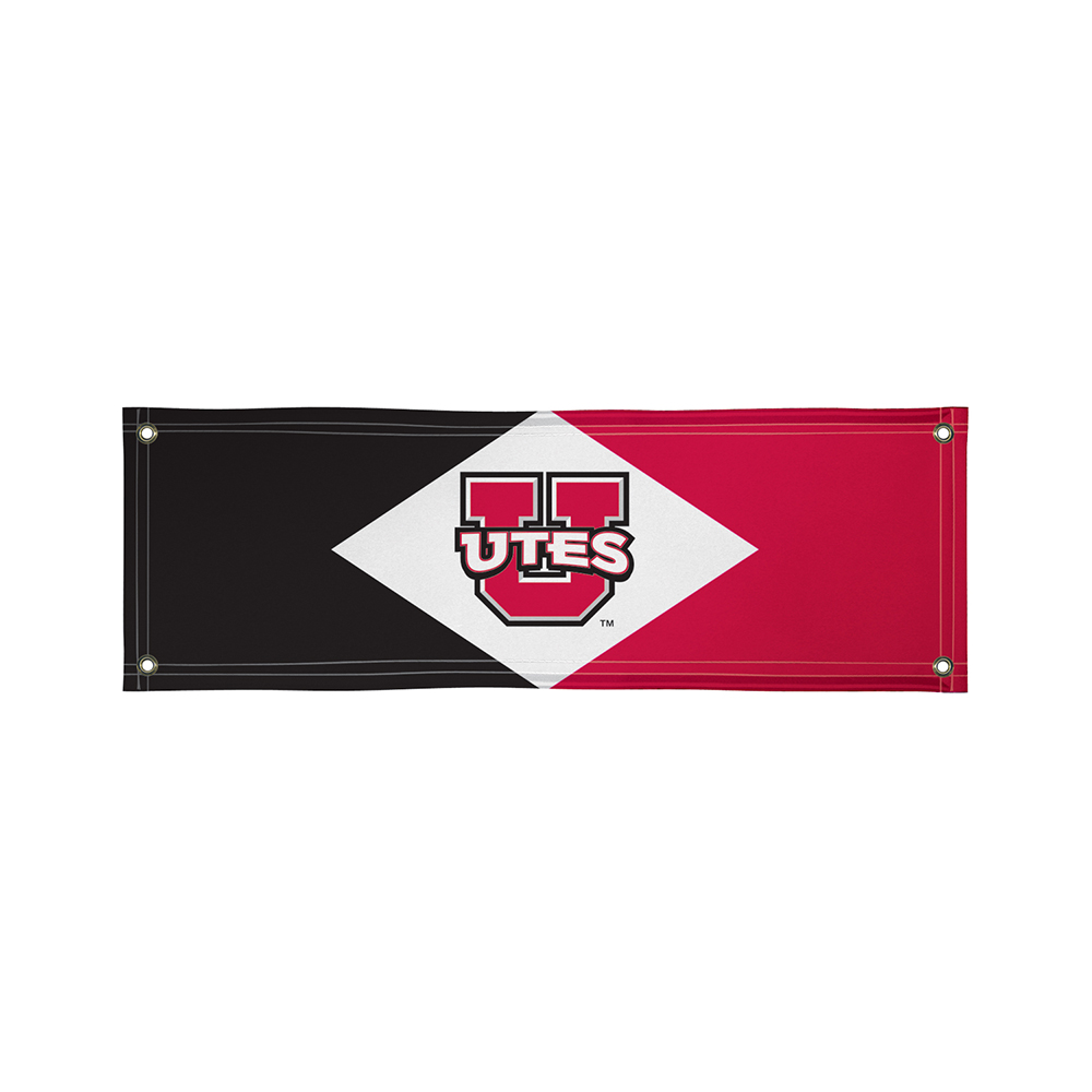 Picture of Victory VIC-810022UUTAH-003-IFS Utah Utes NCAA Vinyl Banner&#44; 2 x 6 ft.