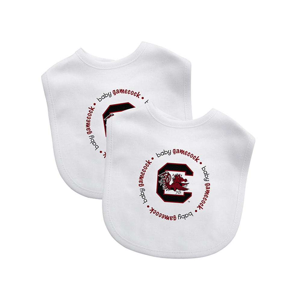 BFA-USC62002-IFS South Carolina Gamecocks NCAA Infant Bibs, Pack of 2