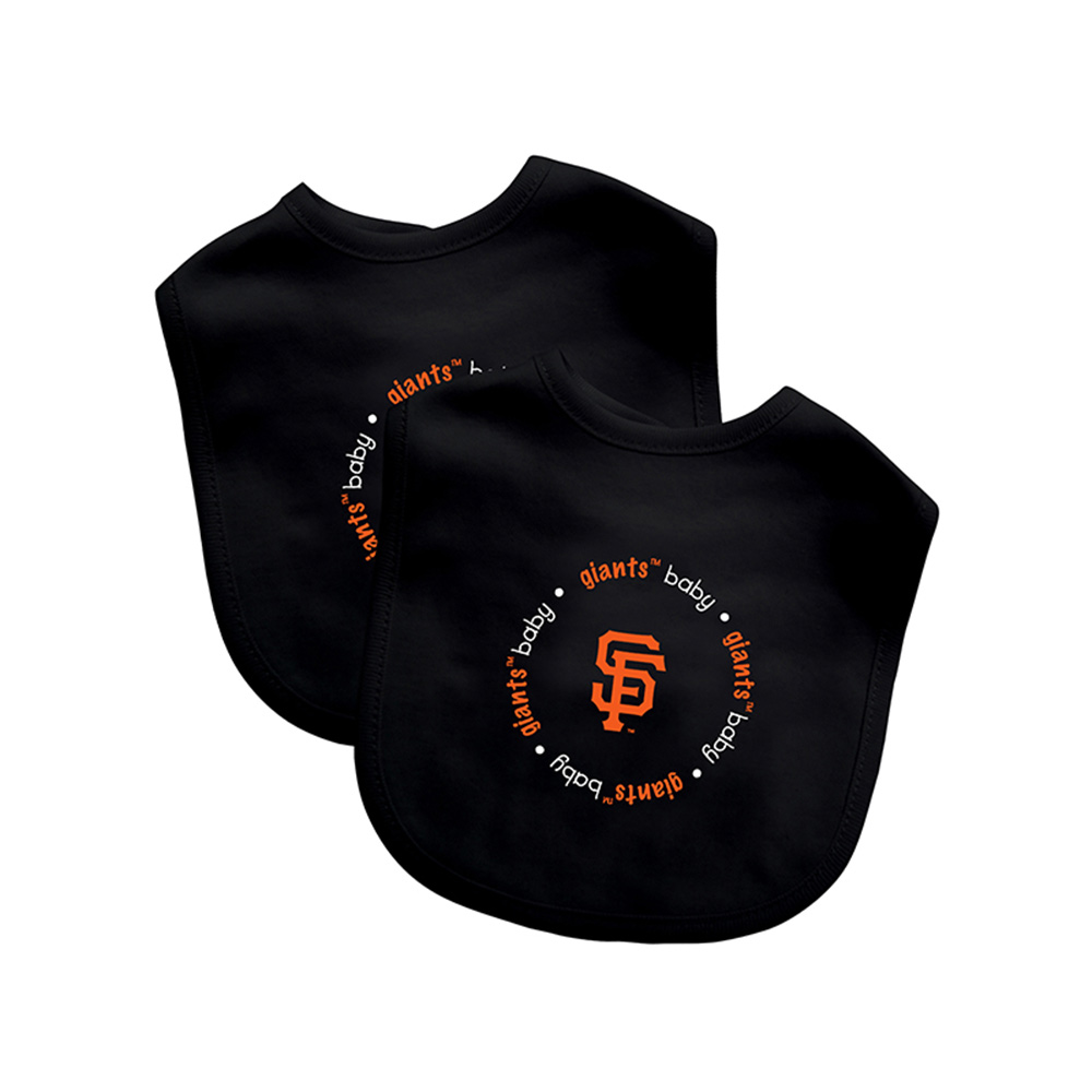 BFA-SFG62002-IFS San Francisco Giants MLB Infant Bibs, Pack of 2 -  Baby Fanatic