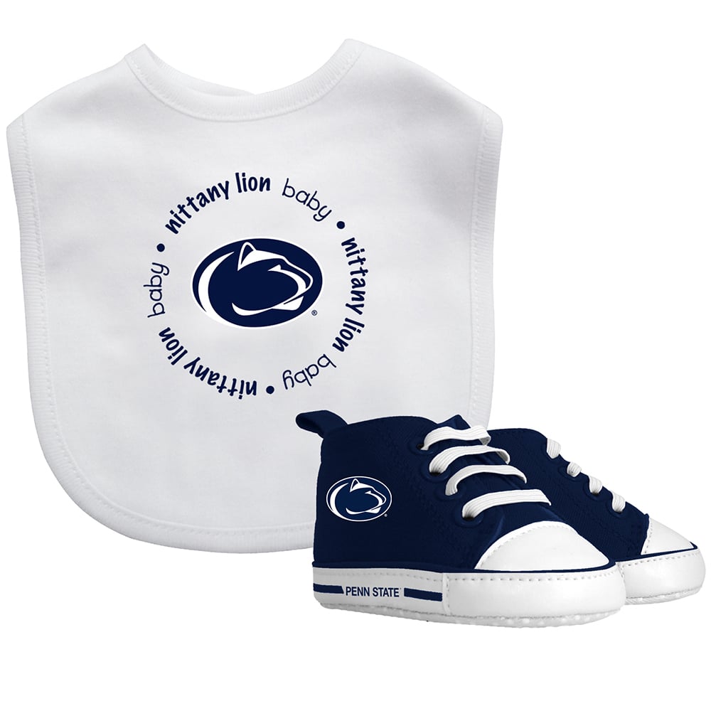 BFA-PSU30002-IFS Penn State Nittany Lions NCAA Infant Bib & Shoe Gift Set