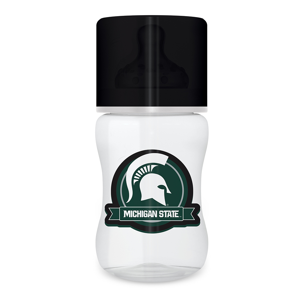 Picture of Baby Fanatic BFA-MST231-IFS 9 oz Michigan State Spartans NCAA Baby Bottle