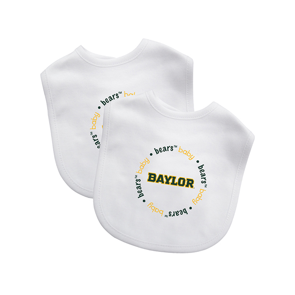 Picture of Baby Fanatic BFA-BAY62002-IFS Baylor Bears NCAA Infant Bibs&#44; Pack of 2