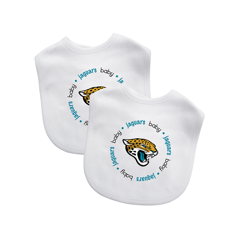 BFA-JAJ62002-IFS Jacksonville Jaguars NFL Infant Bibs, Pack of 2 -  Baby Fanatic