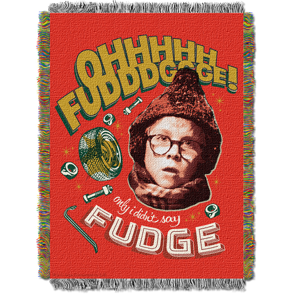 Picture of Northwest NOR-1WBS051000012RET 48 x 60 in. A Christmas Story Oh Fudge Triple Woven Jacquard Throw