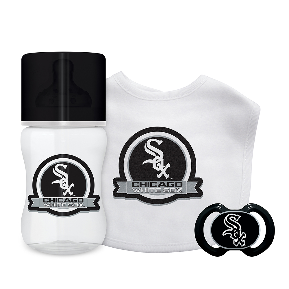 BFA-CWS303 Chicago White Sox MLB Infant Gift Set - 3 Piece