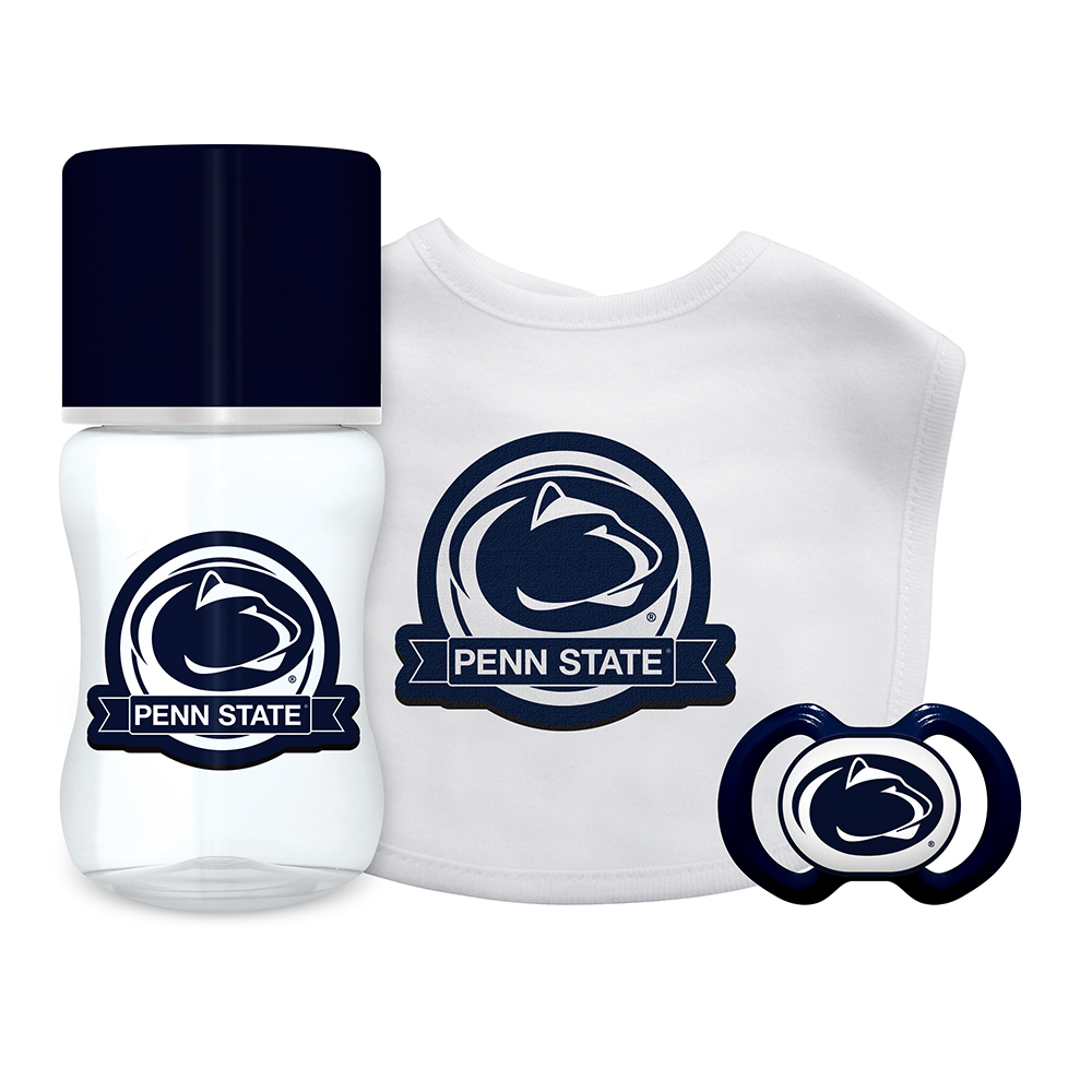 Picture of Baby Fanatic BFA-PSU303 Pennsylvania State University Nittany Lions NCAA Infant Gift Set - 3 Piece