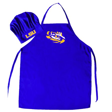 Louisiana State University Tigers NCAA Barbeque Apron & Chefs Hat