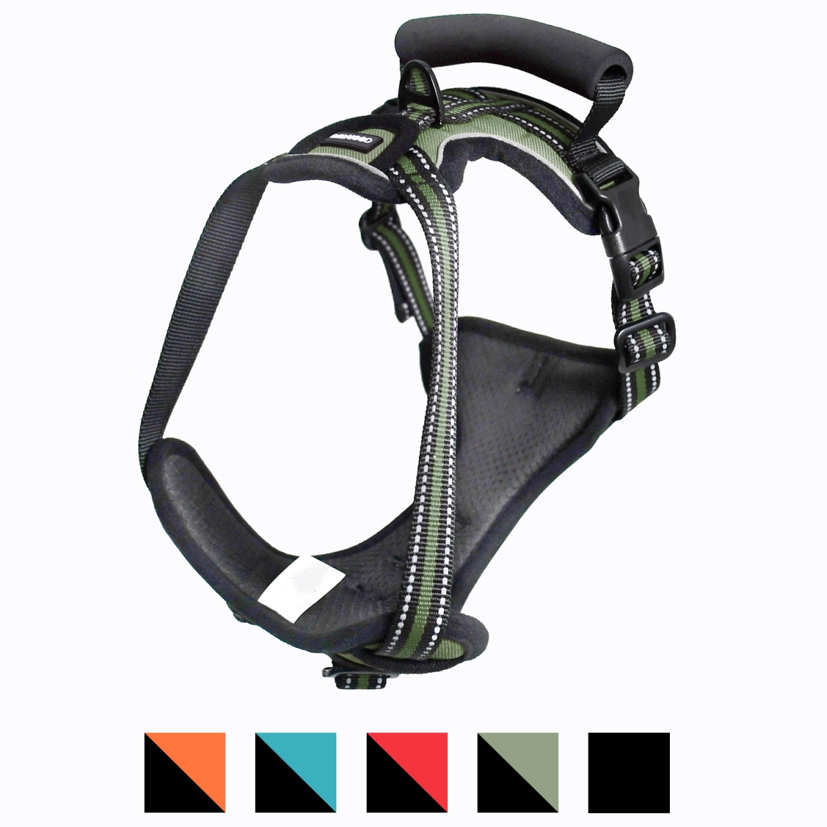 Picture of GOOPAWS GDH-1320GN GOOPAWS Padded Reflective Dog Harness, Easy Control Lightweight Dog Harness, Adjustable Outdoor Pet Harness for Small Medium Large Dogs