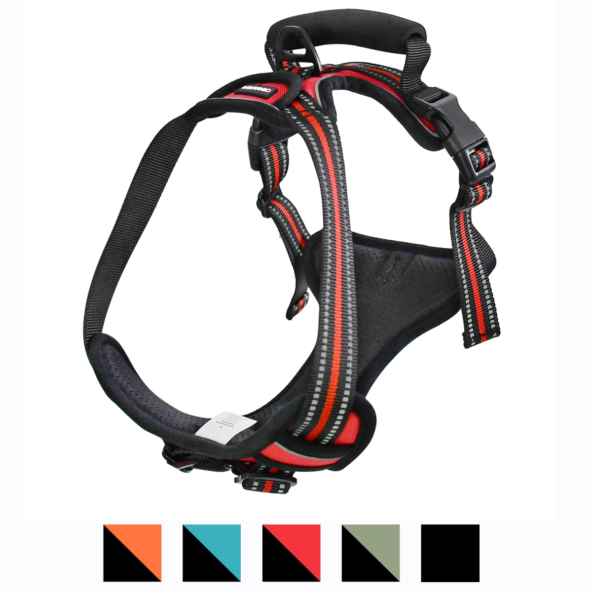Picture of GOOPAWS GDH-1422RD GOOPAWS Padded Reflective Dog Harness, Easy Control Lightweight Dog Harness, Adjustable Outdoor Pet Harness for Small Medium Large Dogs