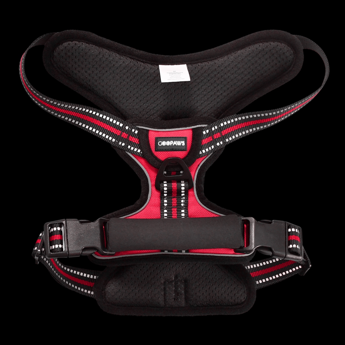 Picture of GOOPAWS GDH-1422RD GOOPAWS Padded Reflective Dog Harness, Easy Control Lightweight Dog Harness, Adjustable Outdoor Pet Harness for Small Medium Large Dogs