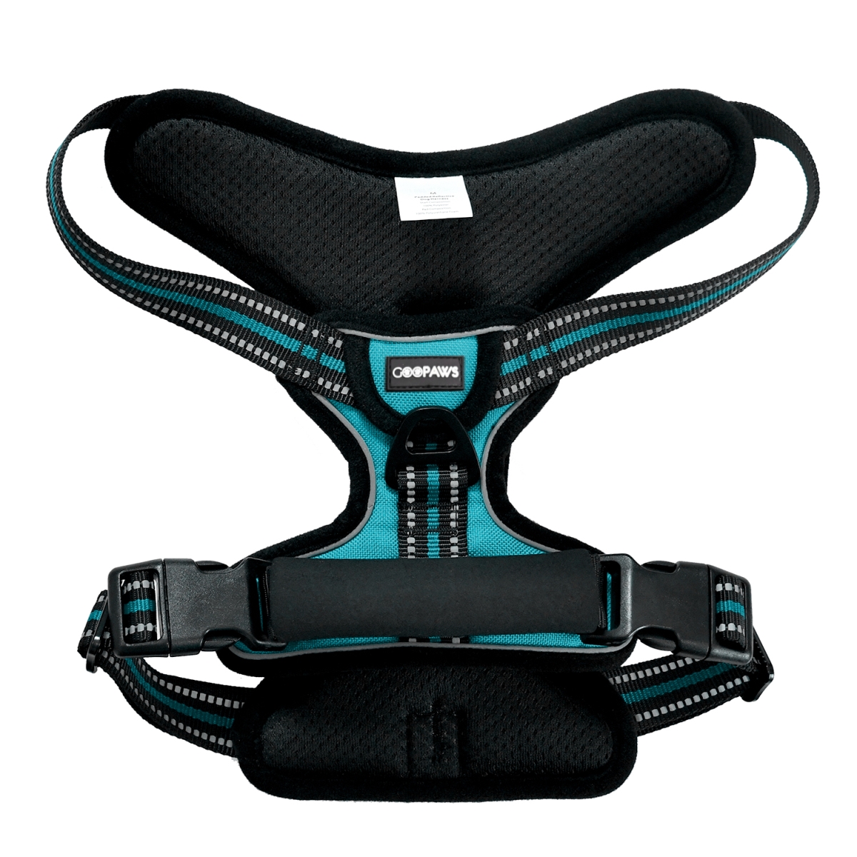 Picture of GOOPAWS GDH-1422BU GOOPAWS Padded Reflective Dog Harness, Easy Control Lightweight Dog Harness, Adjustable Outdoor Pet Harness for Small Medium Large Dogs