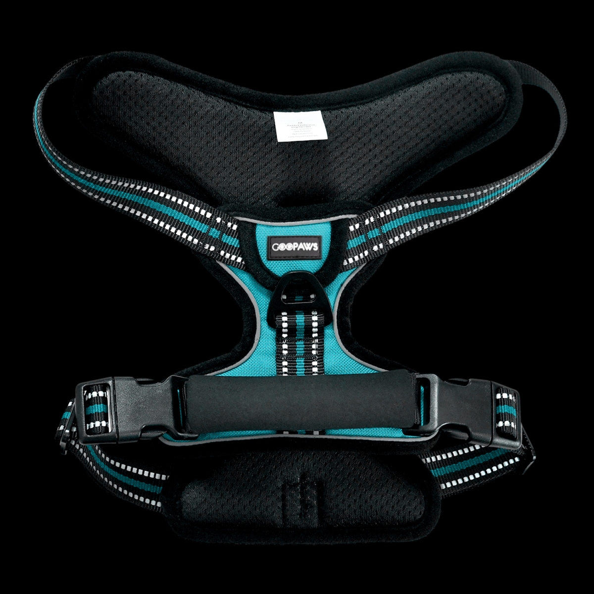 Picture of GOOPAWS GDH-1422BU GOOPAWS Padded Reflective Dog Harness, Easy Control Lightweight Dog Harness, Adjustable Outdoor Pet Harness for Small Medium Large Dogs