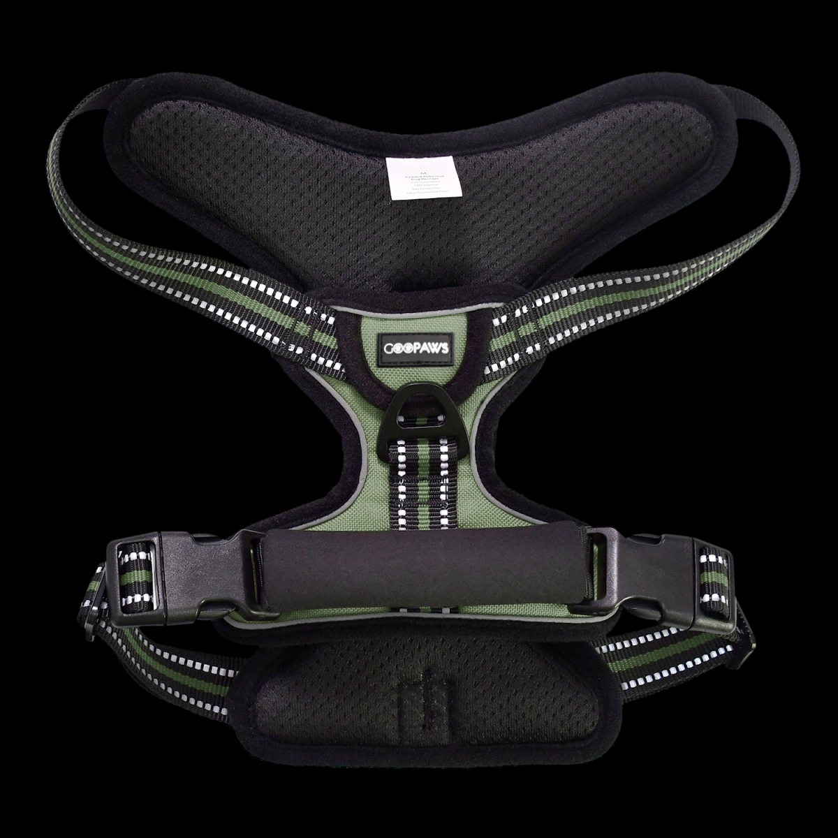 Picture of GOOPAWS GDH-1422GN GOOPAWS Padded Reflective Dog Harness, Easy Control Lightweight Dog Harness, Adjustable Outdoor Pet Harness for Small Medium Large Dogs