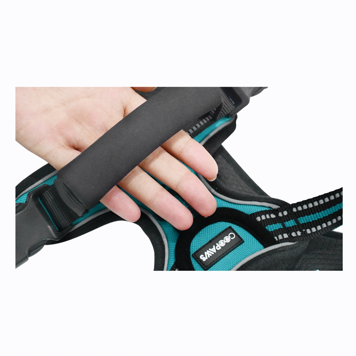 Picture of GOOPAWS GDH-1726BU GOOPAWS Padded Reflective Dog Harness, Easy Control Lightweight Dog Harness, Adjustable Outdoor Pet Harness for Small Medium Large Dogs