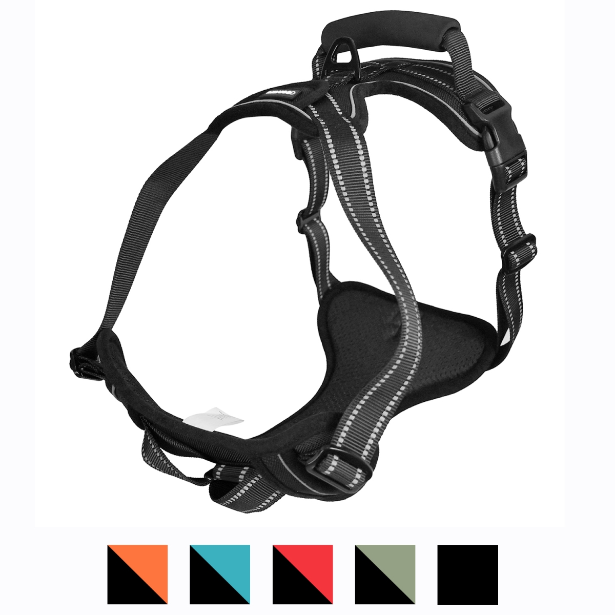Picture of GOOPAWS GDH-2132BK GOOPAWS Padded Reflective Dog Harness, Easy Control Lightweight Dog Harness, Adjustable Outdoor Pet Harness for Small Medium Large Dogs