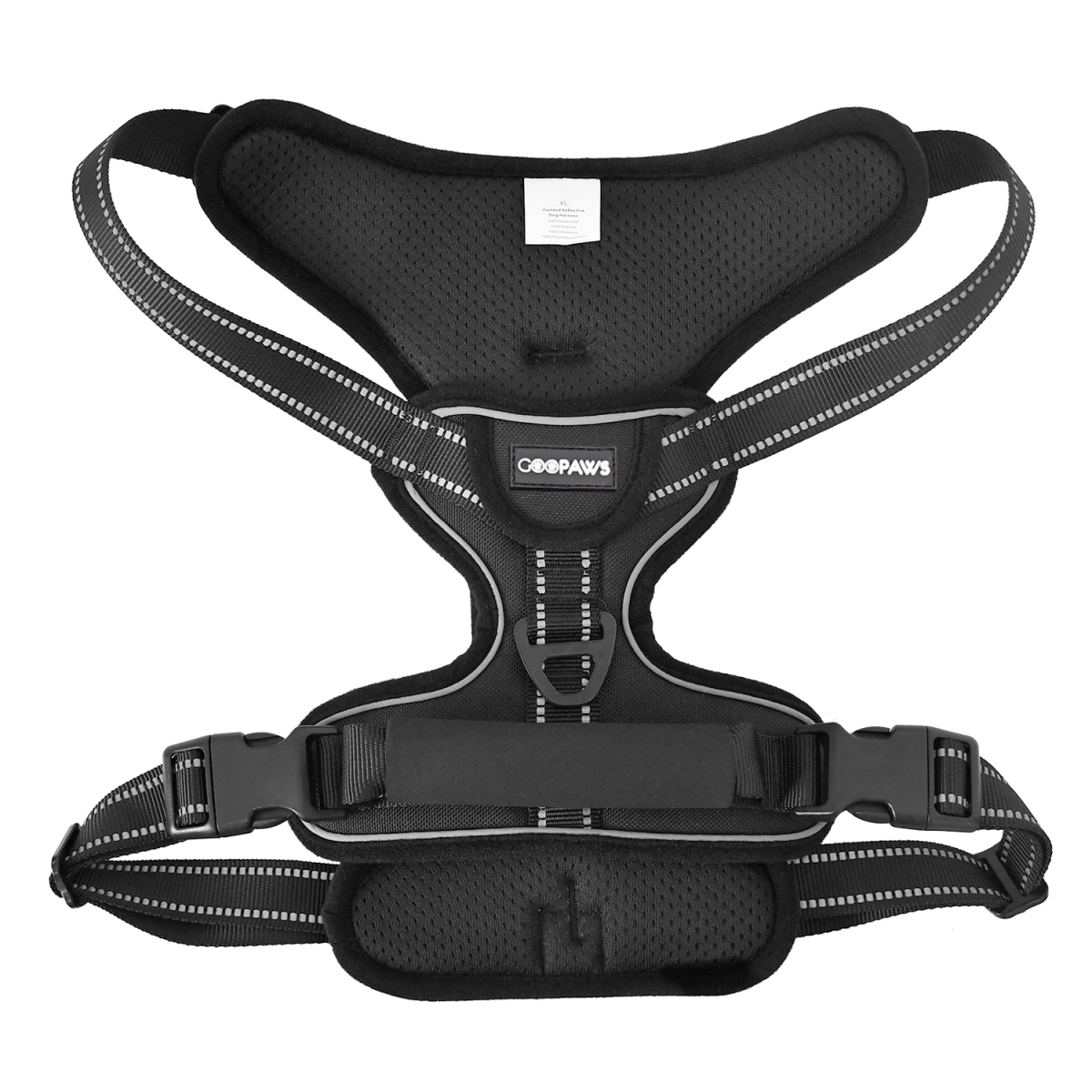 Picture of GOOPAWS GDH-2132BK GOOPAWS Padded Reflective Dog Harness, Easy Control Lightweight Dog Harness, Adjustable Outdoor Pet Harness for Small Medium Large Dogs