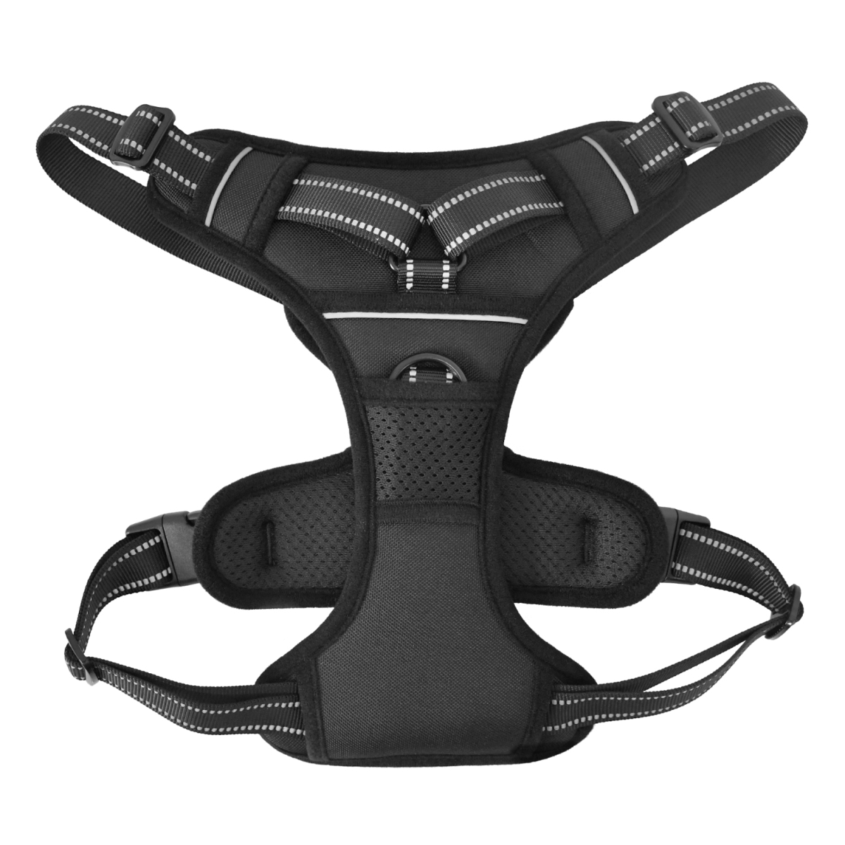 Picture of GOOPAWS GDH-2132BK GOOPAWS Padded Reflective Dog Harness, Easy Control Lightweight Dog Harness, Adjustable Outdoor Pet Harness for Small Medium Large Dogs