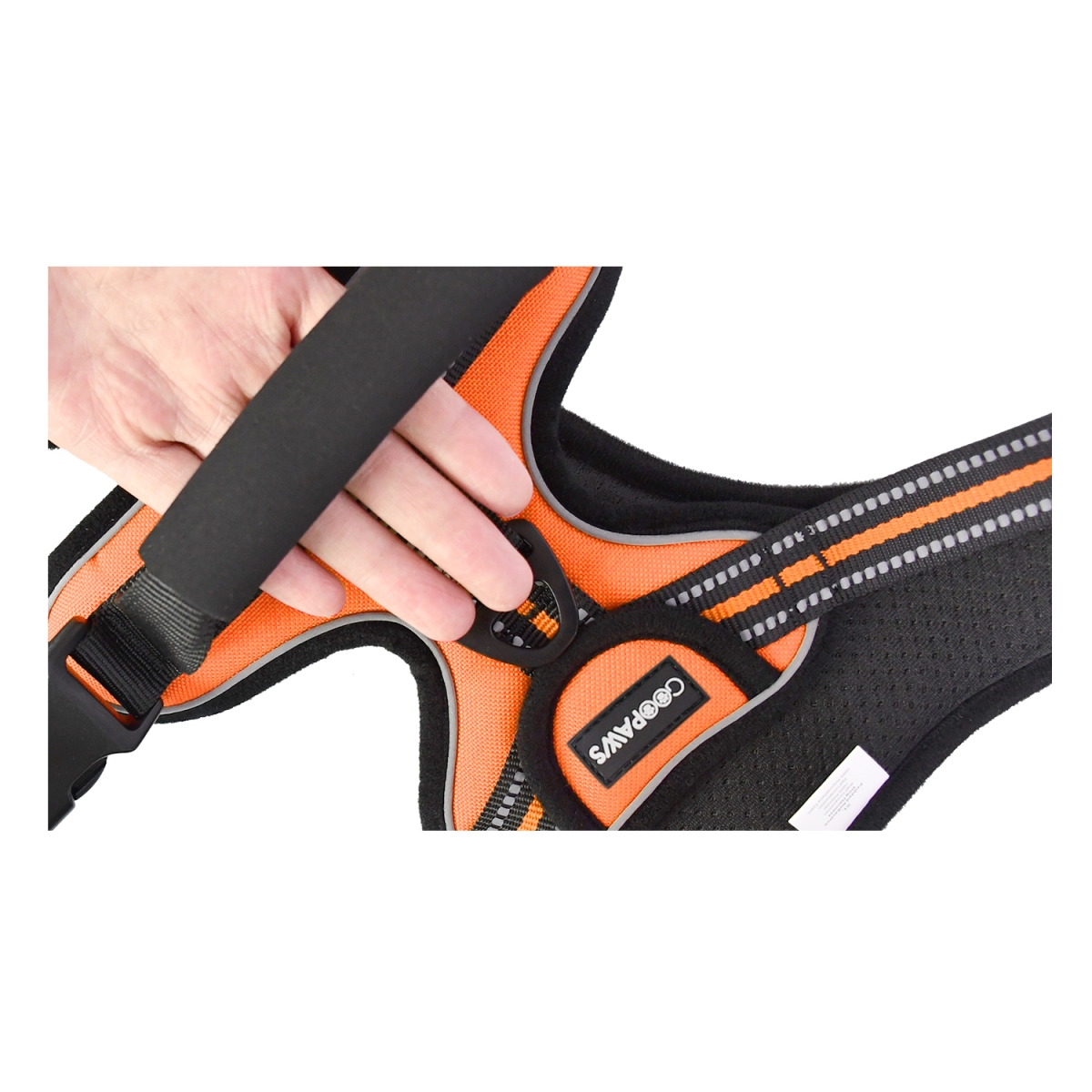 Picture of GOOPAWS GDH-2132OR GOOPAWS Padded Reflective Dog Harness, Easy Control Lightweight Dog Harness, Adjustable Outdoor Pet Harness for Small Medium Large Dogs