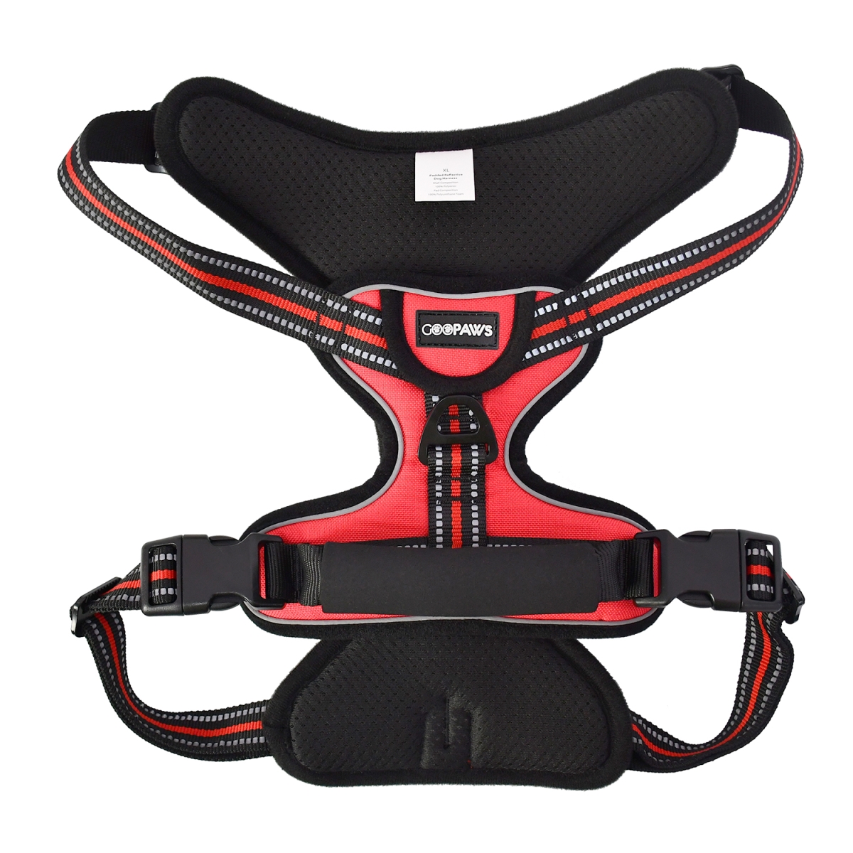 Picture of GOOPAWS GDH-2132RD GOOPAWS Padded Reflective Dog Harness, Easy Control Lightweight Dog Harness, Adjustable Outdoor Pet Harness for Small Medium Large Dogs