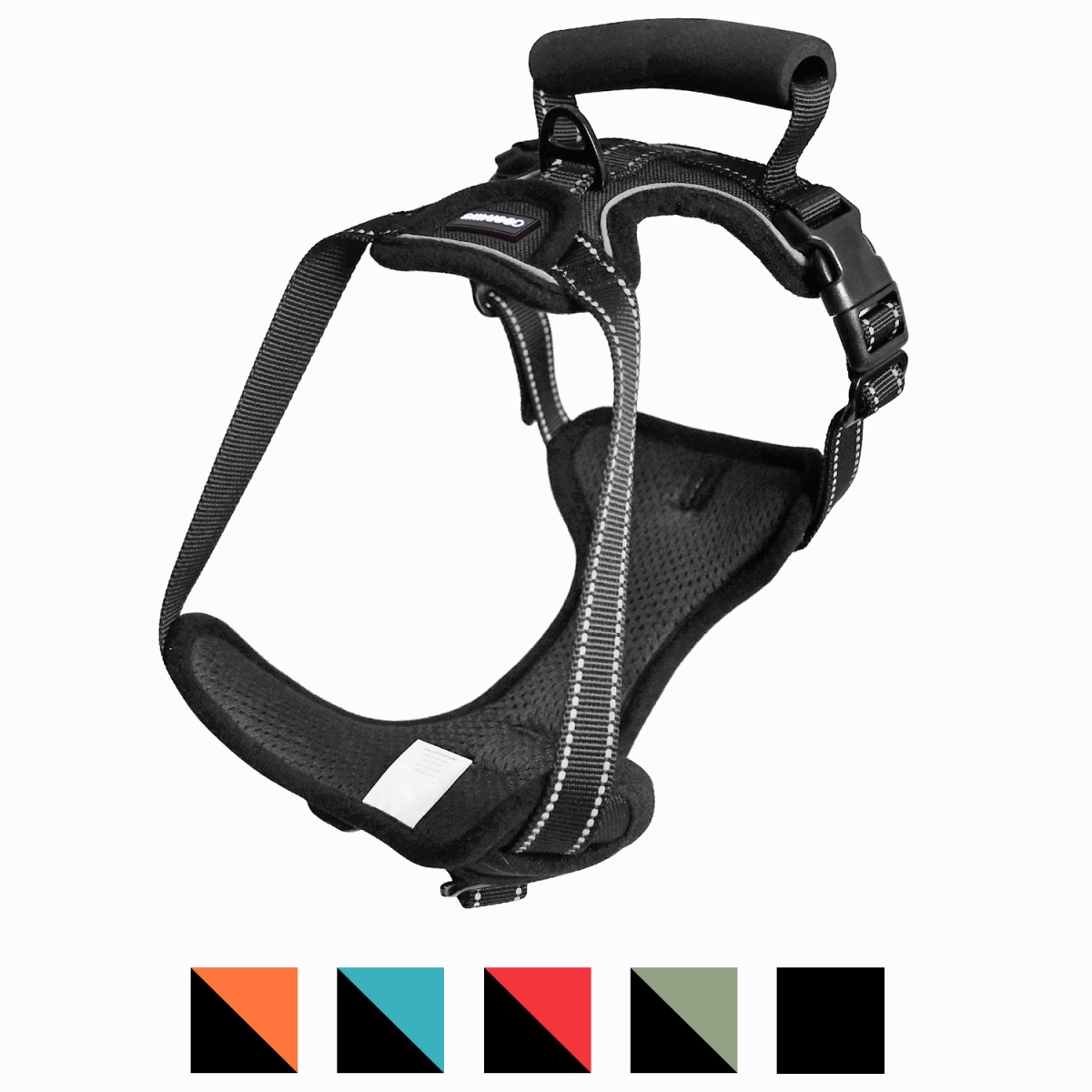 Picture of GOOPAWS GDH-1320BK GOOPAWS Padded Reflective Dog Harness, Easy Control Lightweight Dog Harness, Adjustable Outdoor Pet Harness for Small Medium Large Dogs