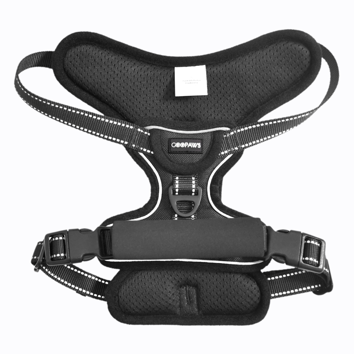 Picture of GOOPAWS GDH-1320BK GOOPAWS Padded Reflective Dog Harness, Easy Control Lightweight Dog Harness, Adjustable Outdoor Pet Harness for Small Medium Large Dogs