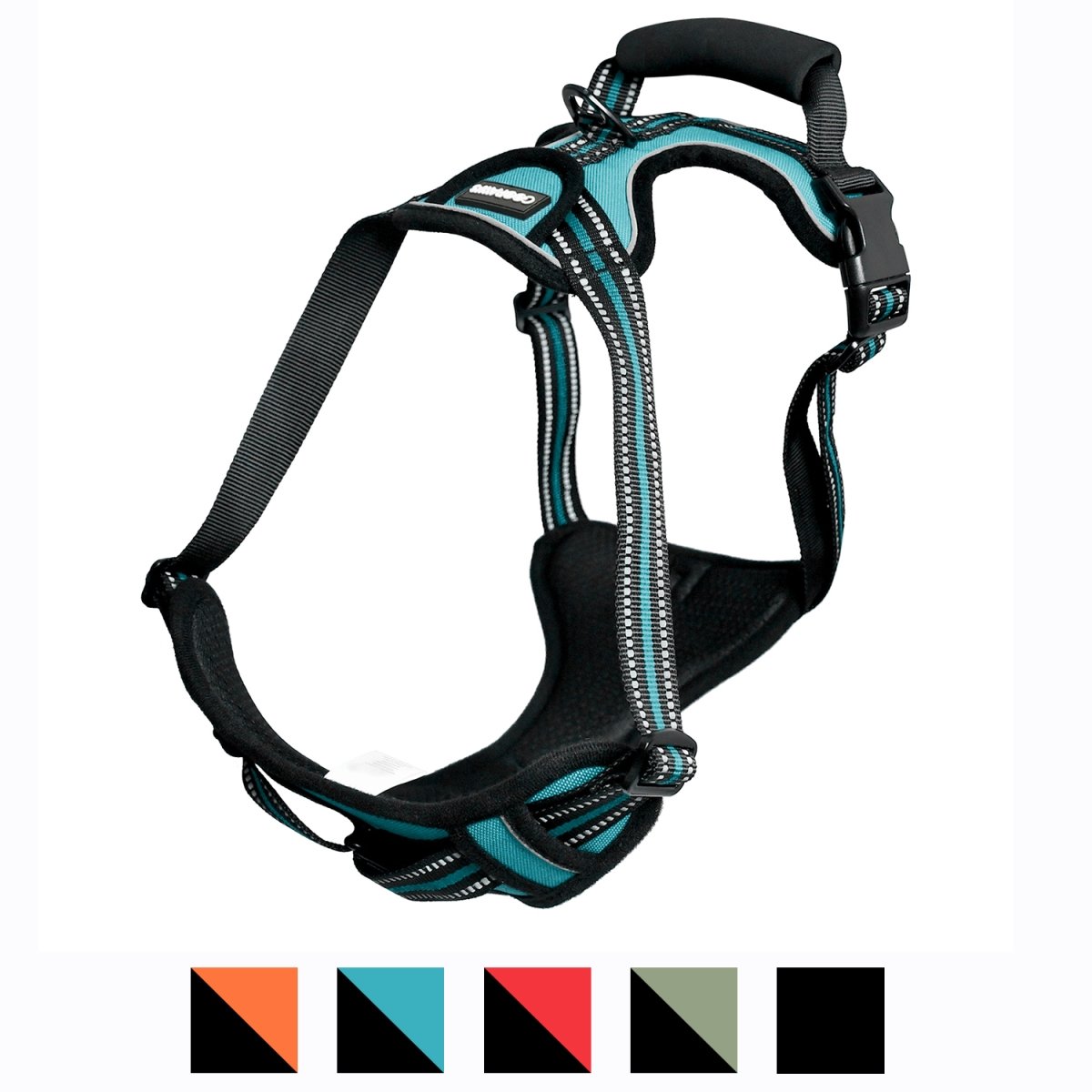 Picture of GOOPAWS GDH-2132BU GOOPAWS Padded Reflective Dog Harness, Easy Control Lightweight Dog Harness, Adjustable Outdoor Pet Harness for Small Medium Large Dogs