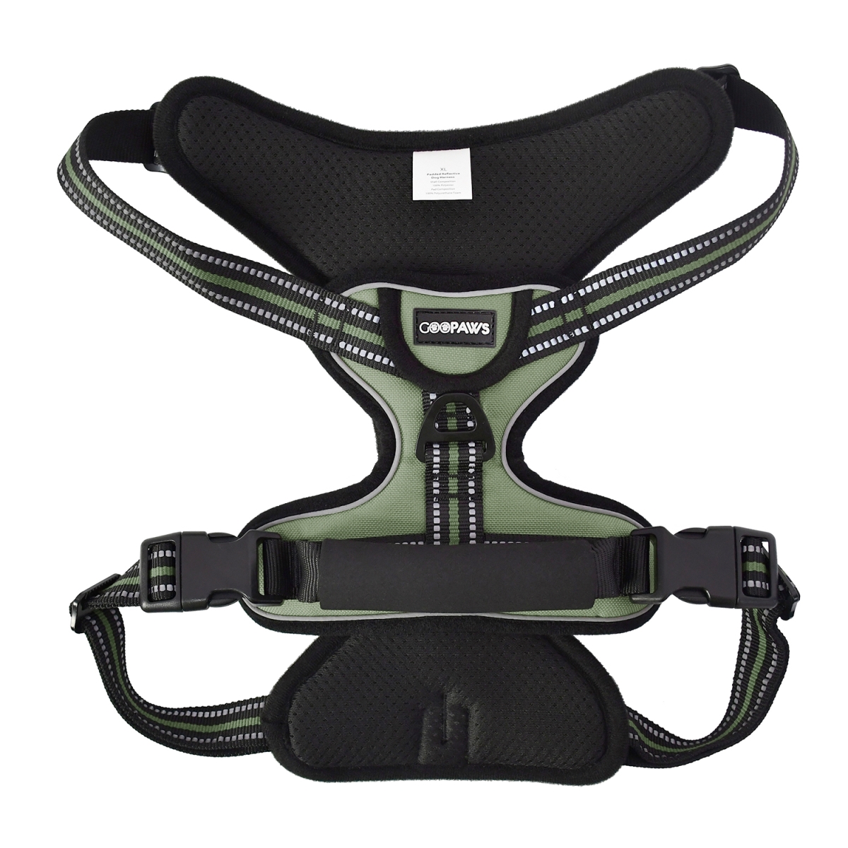 Picture of GOOPAWS GDH-2132GN GOOPAWS Padded Reflective Dog Harness, Easy Control Lightweight Dog Harness, Adjustable Outdoor Pet Harness for Small Medium Large Dogs