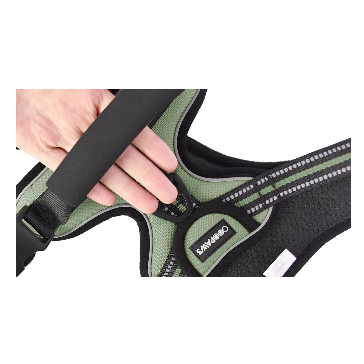 Picture of GOOPAWS GDH-2132GN GOOPAWS Padded Reflective Dog Harness, Easy Control Lightweight Dog Harness, Adjustable Outdoor Pet Harness for Small Medium Large Dogs