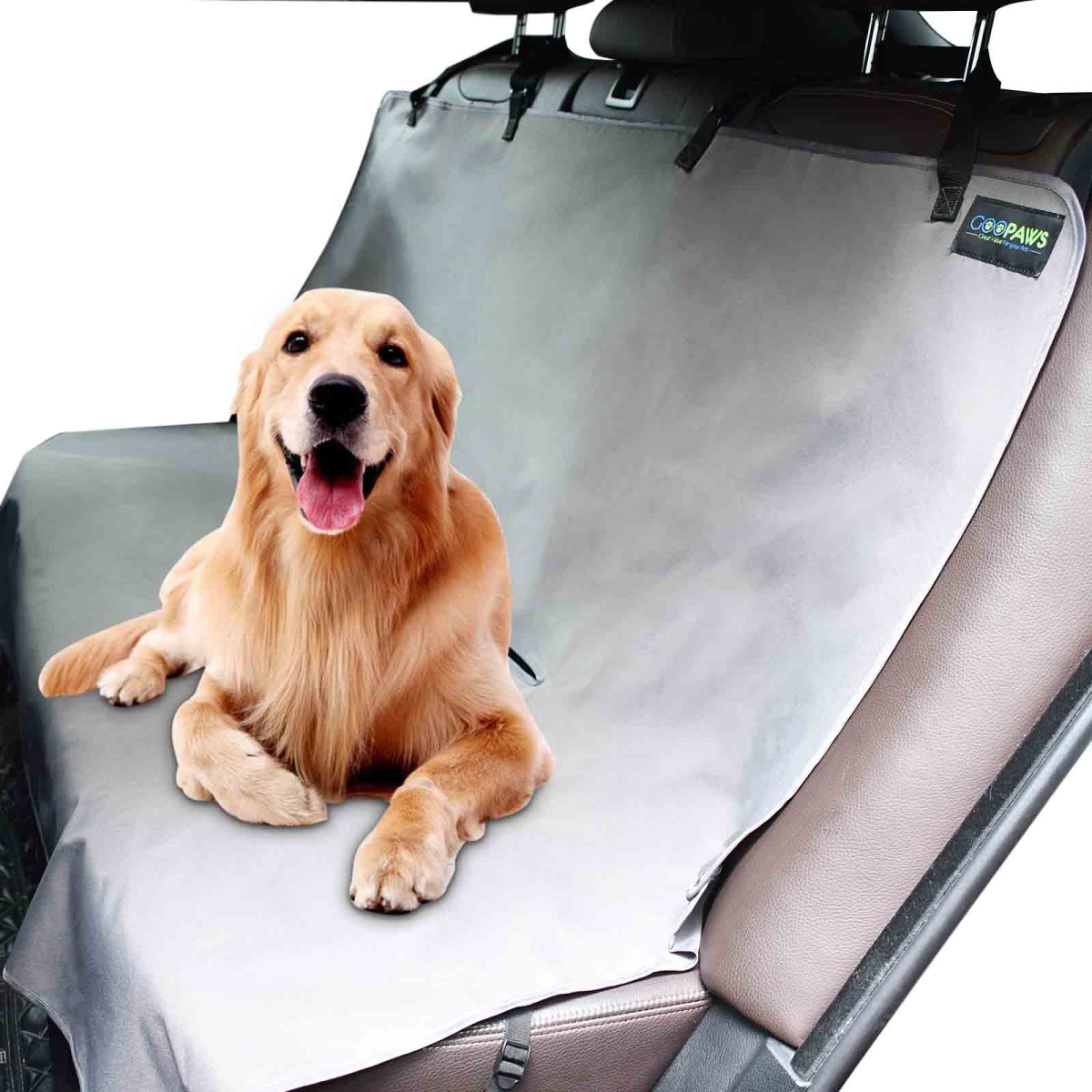 Picture of GOOPAWS BSC-5647GR GOOPAWS Bench Dog Car Seat Cover&#44; Waterproof Pet Back Car Seat Protector Cover for Pets&#44; Scratchproof