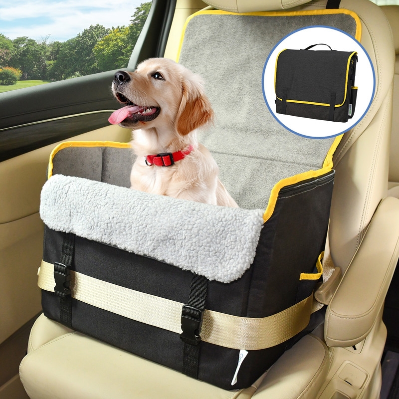 DCS-1613BK  Briefcase Shape Dog Booster Car Seat, Black